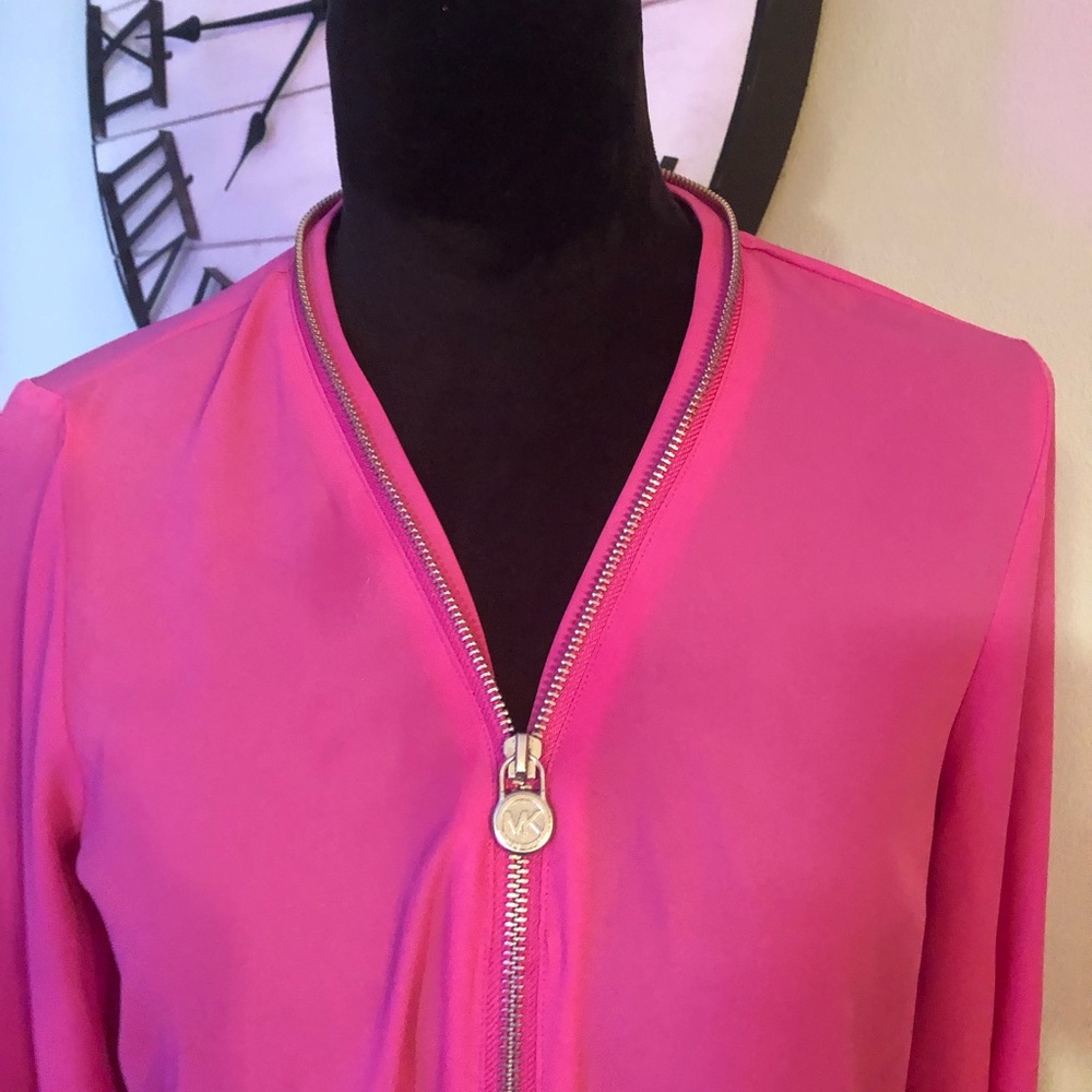 mk ladies long sleeve blouse size small